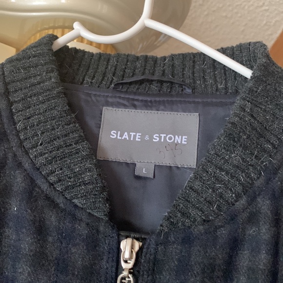 Slate &Stone mens large wool jacket used once looks sharp - Picture 9 of 14
